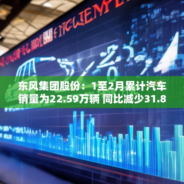 东风集团股份：1至2月累计汽车销量为22.59万辆 同比减少31.8%