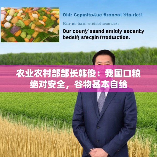农业农村部部长韩俊：我国口粮绝对安全，谷物基本自给