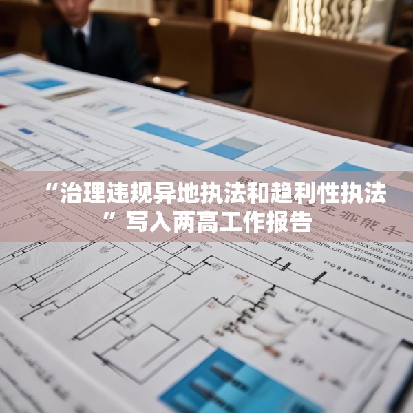 “治理违规异地执法和趋利性执法”写入两高工作报告