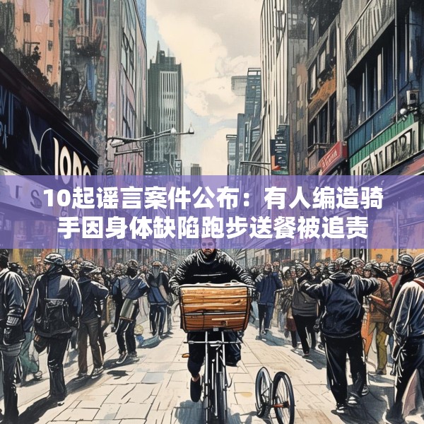 10起谣言案件公布：有人编造骑手因身体缺陷跑步送餐被追责