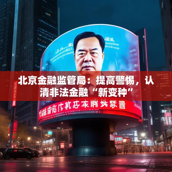 北京金融监管局：提高警惕，认清非法金融“新变种”