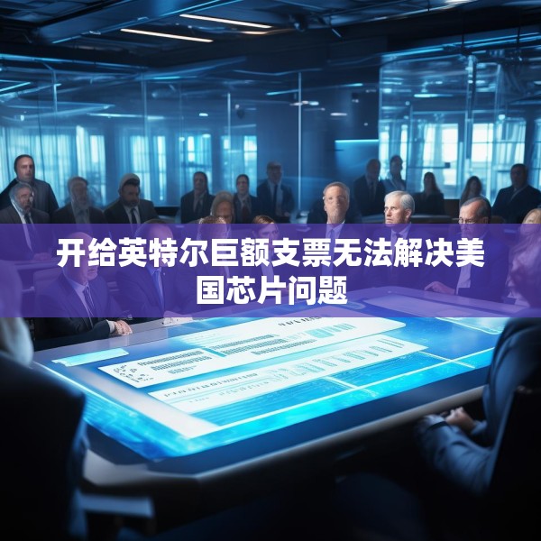 开给英特尔巨额支票无法解决美国芯片问题