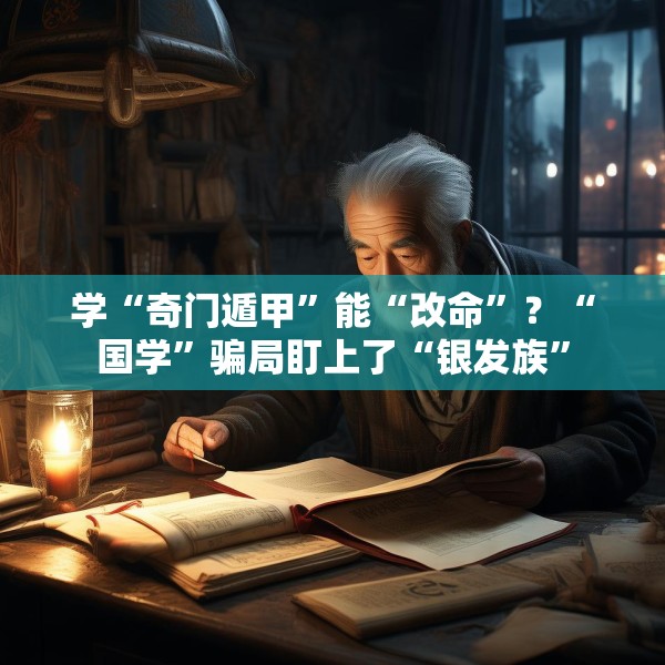 学“奇门遁甲”能“改命”？“国学”骗局盯上了“银发族”
