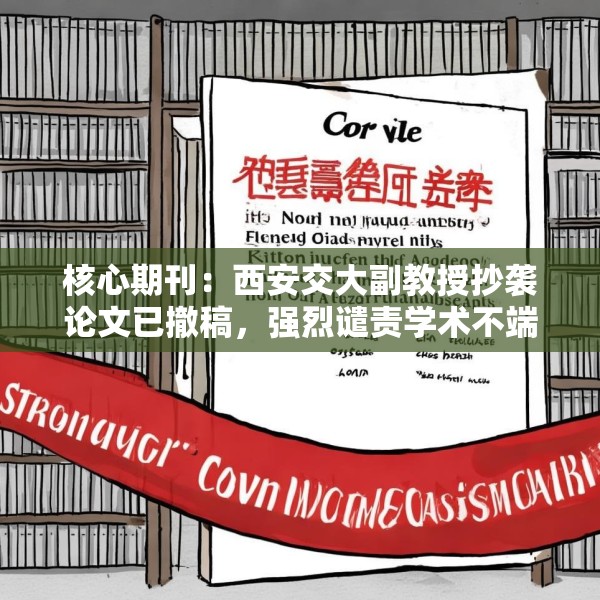 核心期刊：西安交大副教授抄袭论文已撤稿，强烈谴责学术不端
