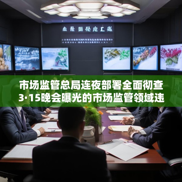 市场监管总局连夜部署全面彻查3·15晚会曝光的市场监管领域违法行为