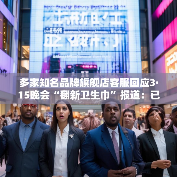 多家知名品牌旗舰店客服回应3·15晚会“翻新卫生巾”报道：已采取法律手段