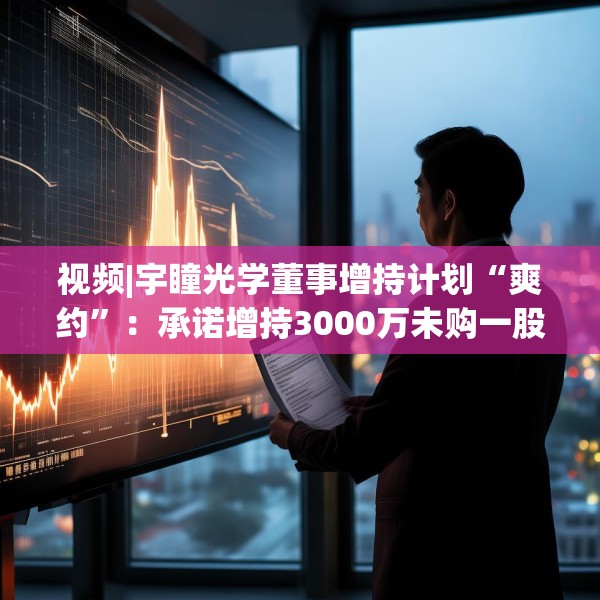 视频|宇瞳光学董事增持计划“爽约”：承诺增持3000万未购一股