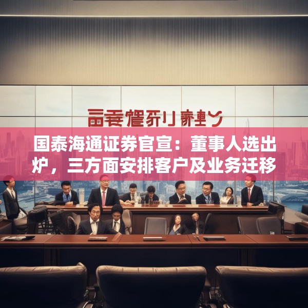 国泰海通证券官宣：董事人选出炉，三方面安排客户及业务迁移