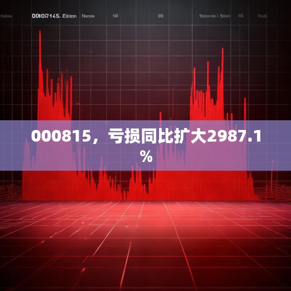 000815，亏损同比扩大2987.1%