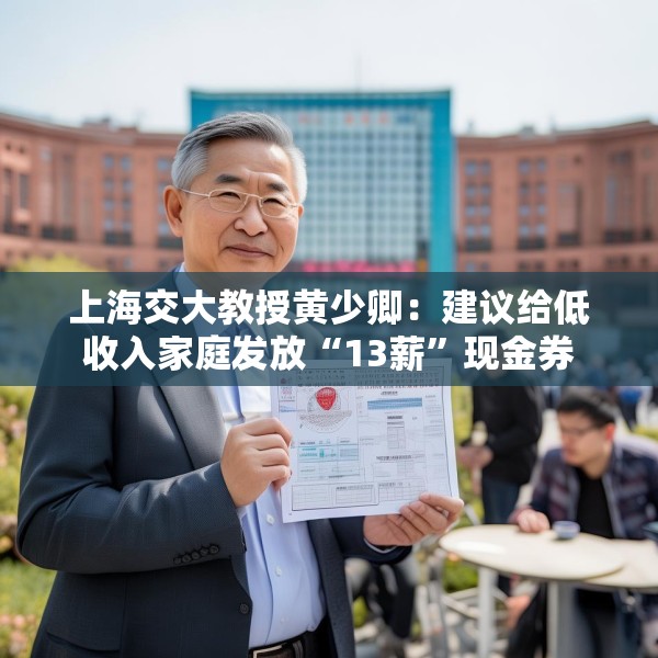上海交大教授黄少卿：建议给低收入家庭发放“13薪”现金券