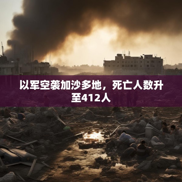 以军空袭加沙多地，死亡人数升至412人