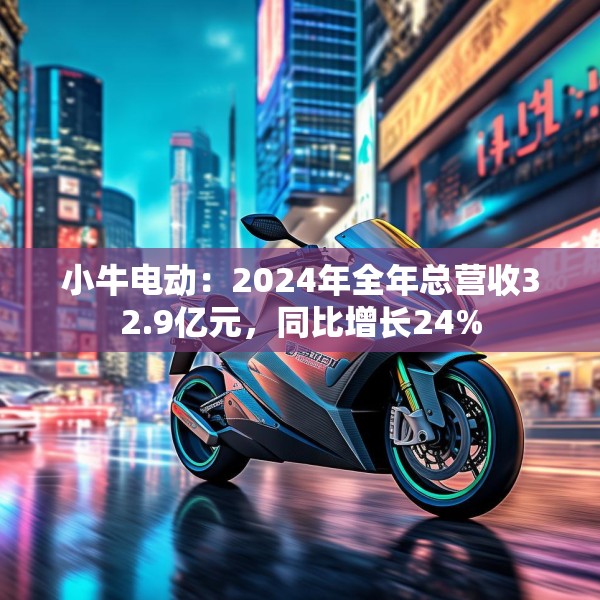 小牛电动：2024年全年总营收32.9亿元，同比增长24%