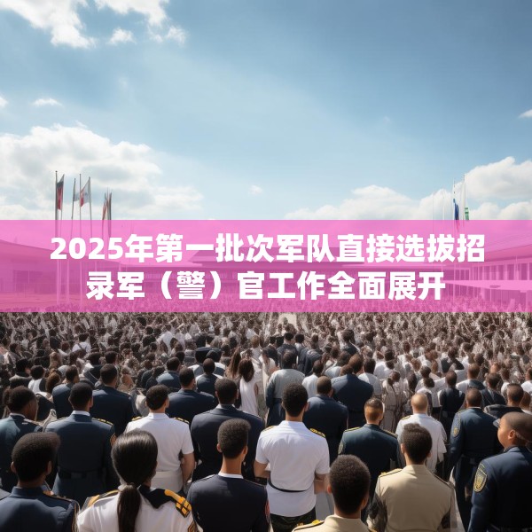 2025年第一批次军队直接选拔招录军（警）官工作全面展开