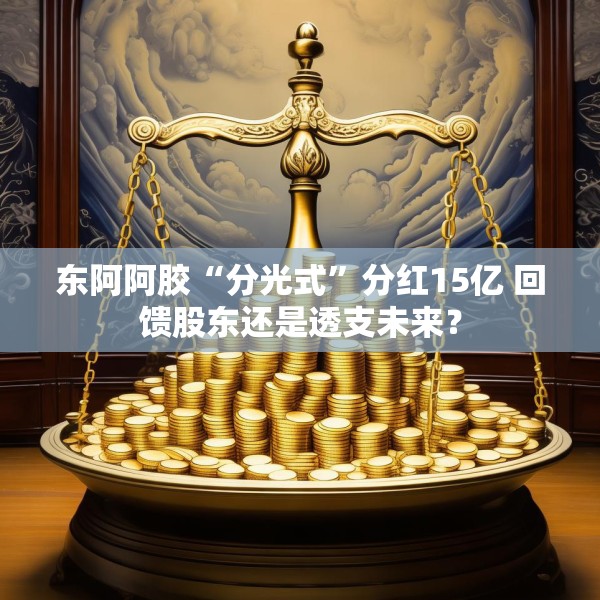 东阿阿胶“分光式”分红15亿 回馈股东还是透支未来？