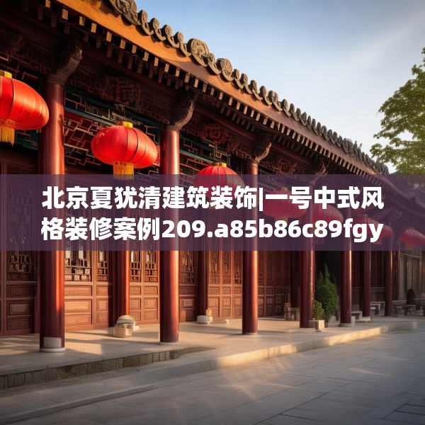 北京夏犹清建筑装饰|一号中式风格装修案例209.a85b86c89fgy.96cvcx