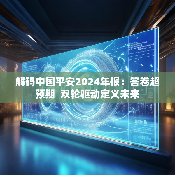 解码中国平安2024年报：答卷超预期  双轮驱动定义未来