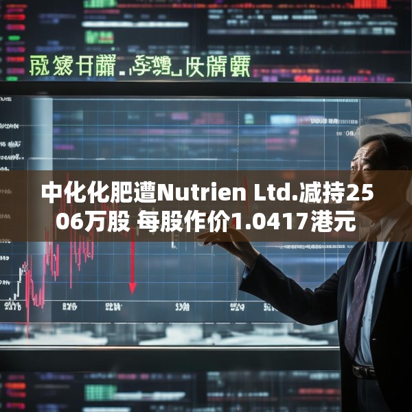 中化化肥遭Nutrien Ltd.减持2506万股 每股作价1.0417港元