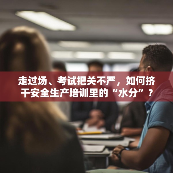走过场、考试把关不严，如何挤干安全生产培训里的“水分”？