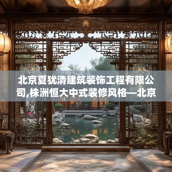 北京夏犹清建筑装饰工程有限公司,株洲恒大中式装修风格—北京夏犹清建筑装饰工程有限公司225.a101b102c105fgy.112fghfd
