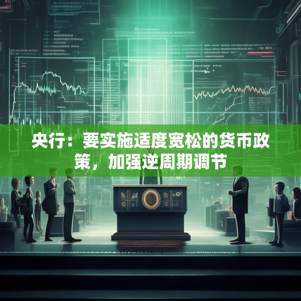 央行：要实施适度宽松的货币政策，加强逆周期调节