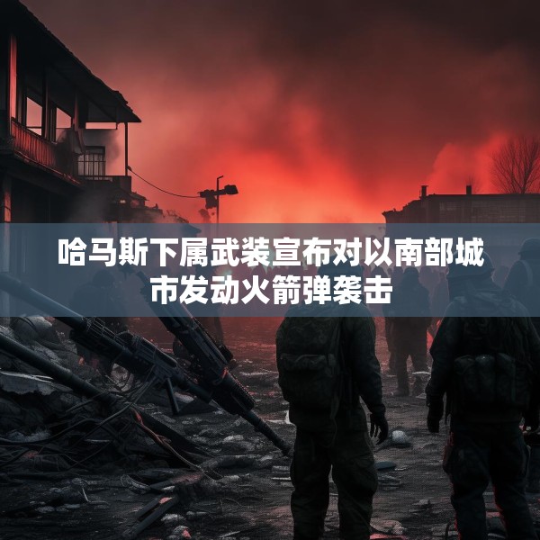 哈马斯下属武装宣布对以南部城市发动火箭弹袭击