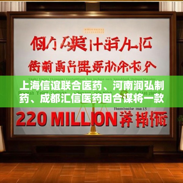 上海信谊联合医药、河南润弘制药、成都汇信医药因合谋将一款医保甲类麻醉注射液价格推高21倍，被罚2.2亿