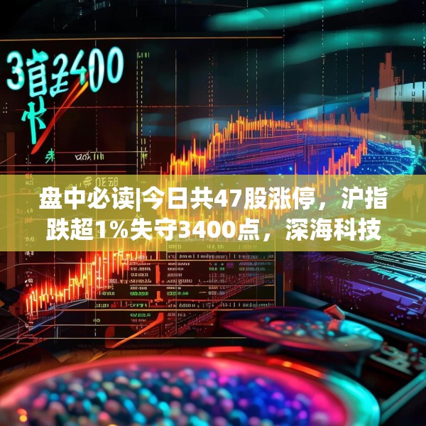 盘中必读|今日共47股涨停，沪指跌超1%失守3400点，深海科技概念逆势大涨