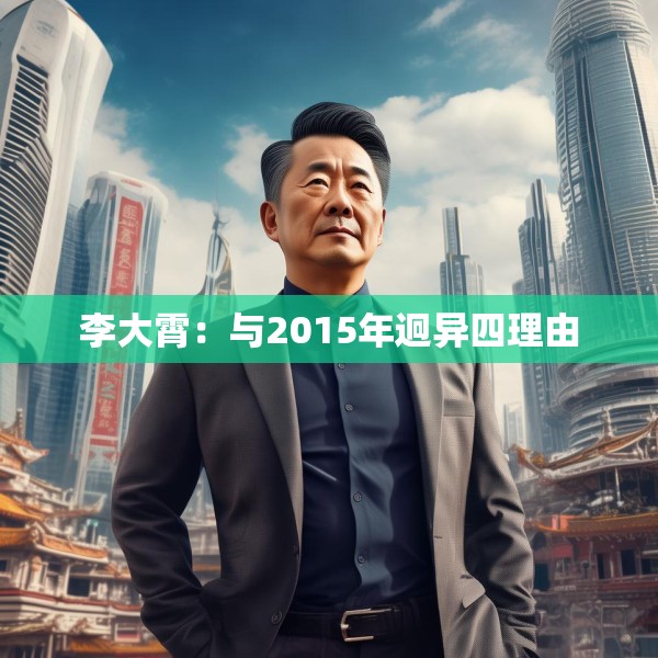 李大霄：与2015年迥异四理由