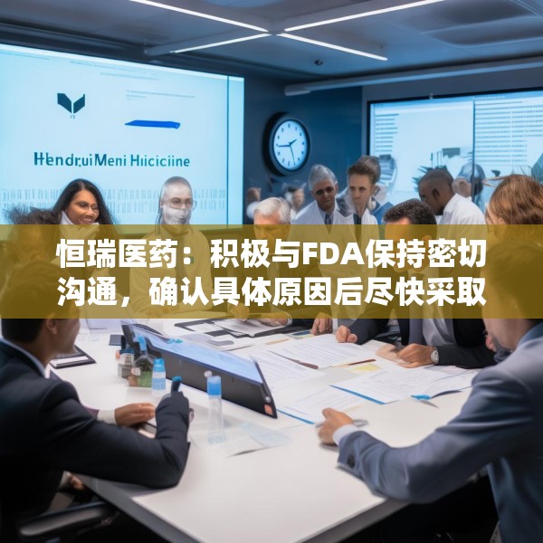 恒瑞医药：积极与FDA保持密切沟通，确认具体原因后尽快采取措施并重新提交申请