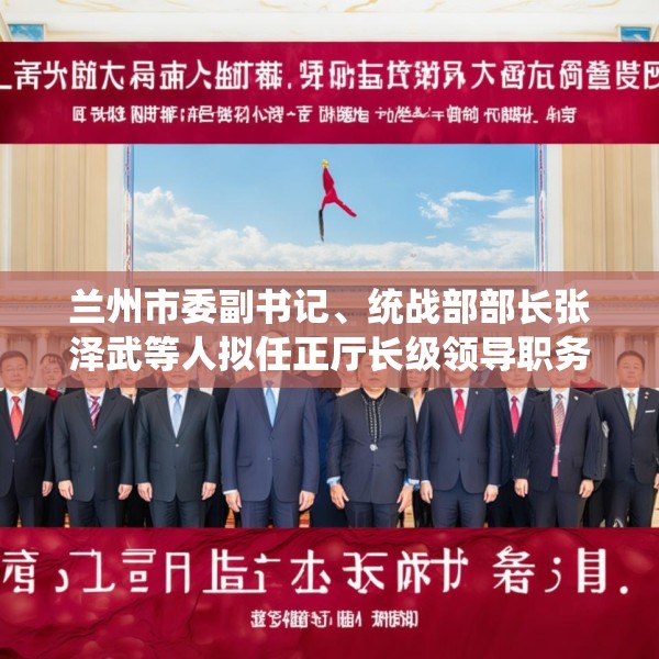 兰州市委副书记、统战部部长张泽武等人拟任正厅长级领导职务