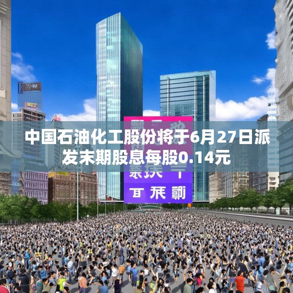 中国石油化工股份将于6月27日派发末期股息每股0.14元