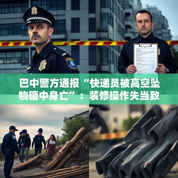 巴中警方通报“快递员被高空坠物砸中身亡”：装修操作失当致方钢掉落，2人被刑拘