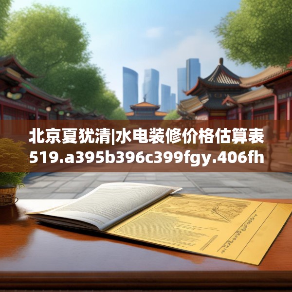 北京夏犹清|水电装修价格估算表519.a395b396c399fgy.406fhsg