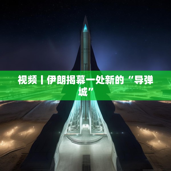 视频丨伊朗揭幕一处新的“导弹城”