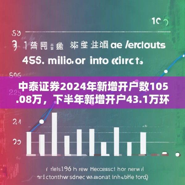 中泰证券2024年新增开户数105.08万，下半年新增开户43.1万环比降幅超30%