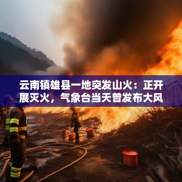 云南镇雄县一地突发山火：正开展灭火，气象台当天曾发布大风预警
