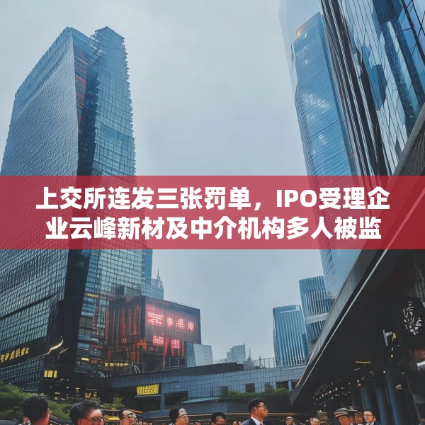 上交所连发三张罚单，IPO受理企业云峰新材及中介机构多人被监管警示