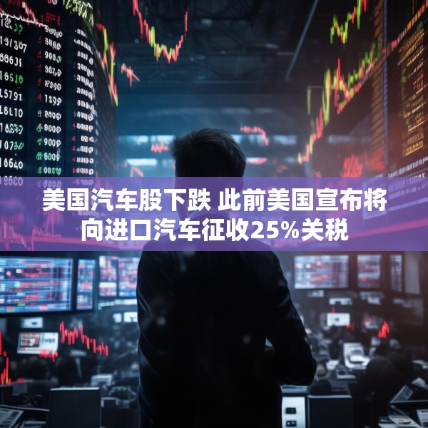 美国汽车股下跌 此前美国宣布将向进口汽车征收25%关税