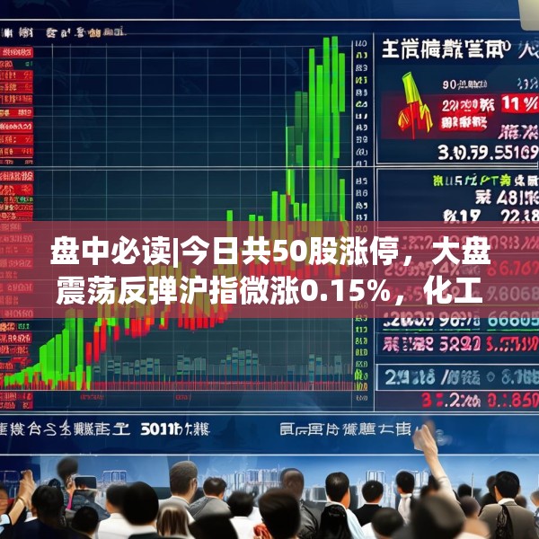 盘中必读|今日共50股涨停，大盘震荡反弹沪指微涨0.15%，化工板块持续大涨