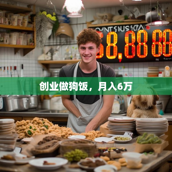 创业做狗饭，月入6万