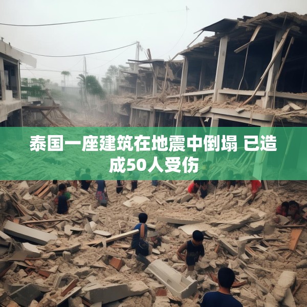 泰国一座建筑在地震中倒塌 已造成50人受伤