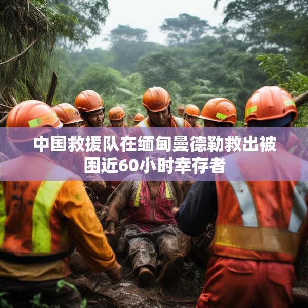 中国救援队在缅甸曼德勒救出被困近60小时幸存者