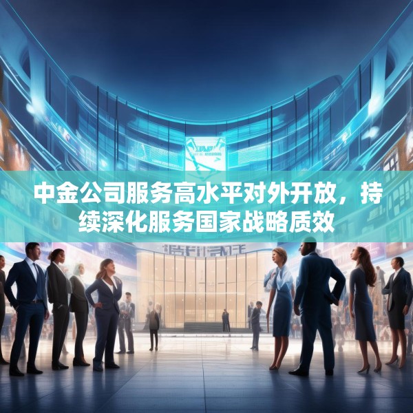 中金公司服务高水平对外开放，持续深化服务国家战略质效