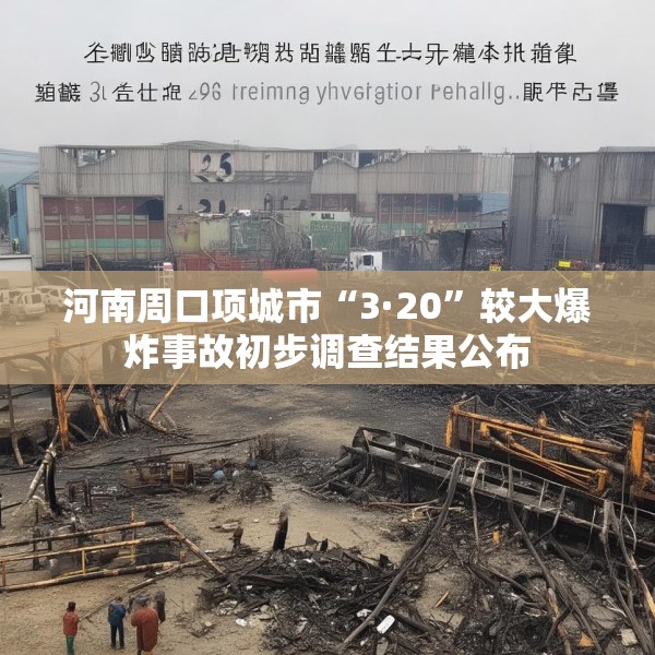 河南周口项城市“3·20”较大爆炸事故初步调查结果公布
