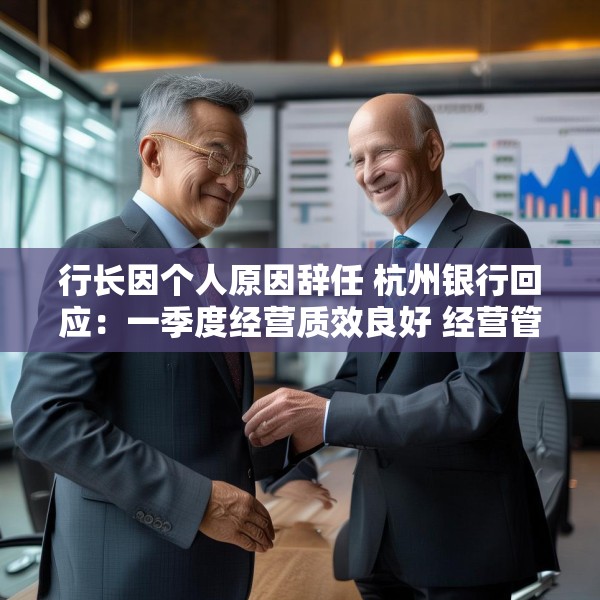行长因个人原因辞任 杭州银行回应：一季度经营质效良好 经营管理不受影响 董事长代为履职