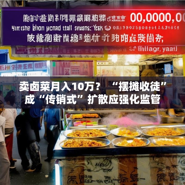 卖卤菜月入10万？ “摆摊收徒”成“传销式”扩散应强化监管
