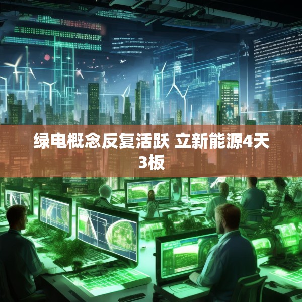 绿电概念反复活跃 立新能源4天3板