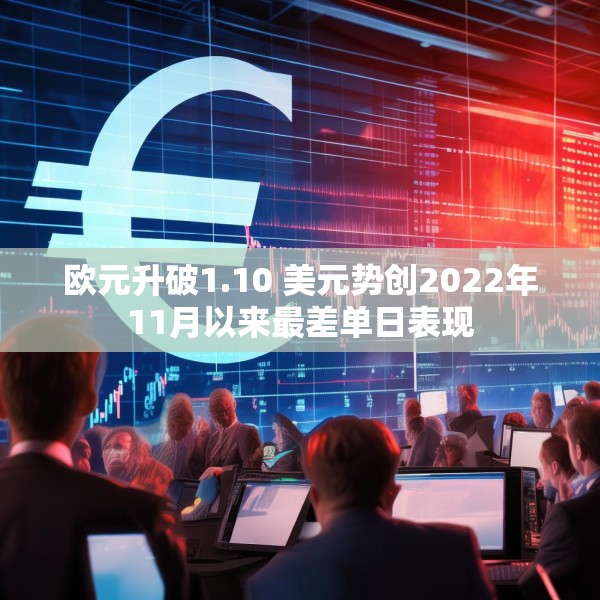 欧元升破1.10 美元势创2022年11月以来最差单日表现