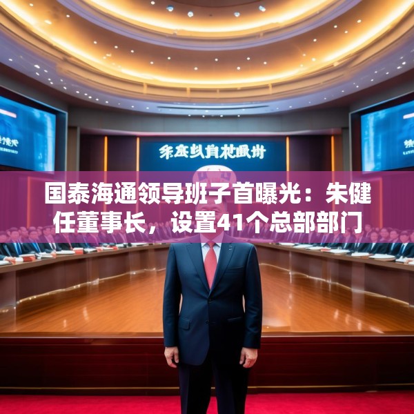 国泰海通领导班子首曝光：朱健任董事长，设置41个总部部门