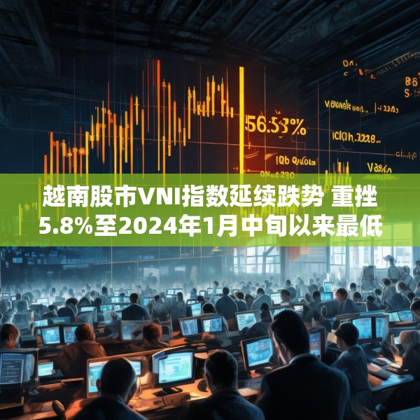 越南股市VNI指数延续跌势 重挫5.8%至2024年1月中旬以来最低